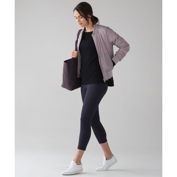 LULULEMON Women’s Well Being Black Cashmere Blend Perforated Back Sweater Sz 8 - Picture 6 of 14